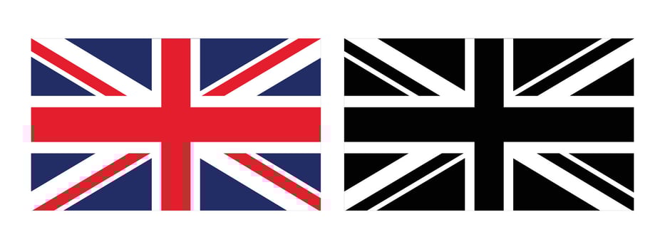 England Flag . Flag of United Kingdom. The British flag. Flag icon. vector