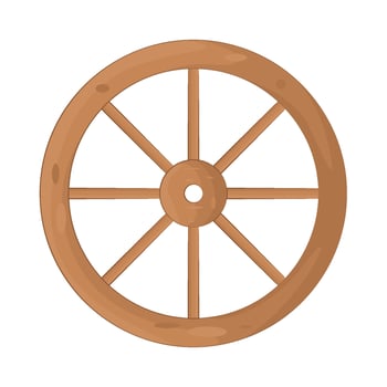 Illustration of Wagon Wheel vector