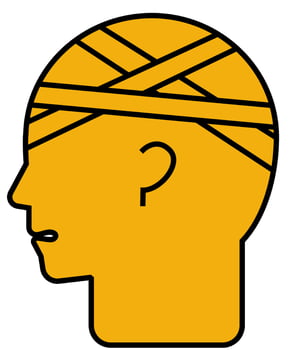 injury icon. medical and health care icon. filled outline icon style. single icon. vector