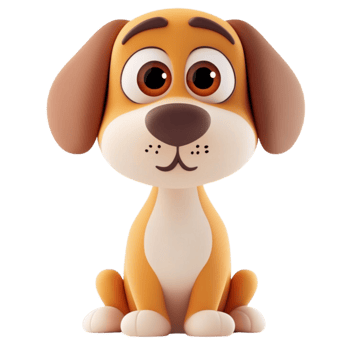 Kawaii Dog, illustration png