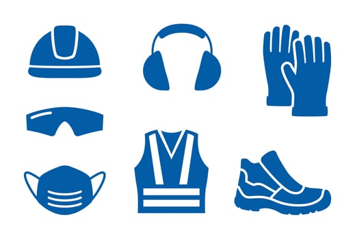 Safety first equipment icon design vector