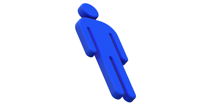 Realistic 3D Man Icon Masculine Character Model png