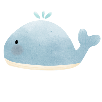 a blue whale with a white nose and blue eyes png