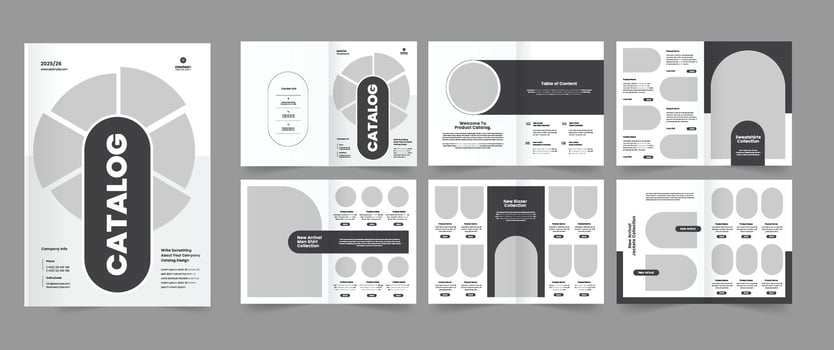 Multipurpose Catalog, Catalog Design, Product Catalogue Template vector