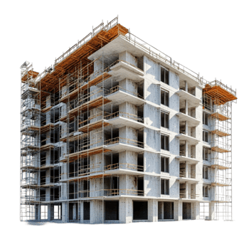 High-Rise Building Under Construction png
