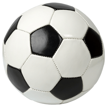 A Classic Soccer Ball with Stitched Panels png
