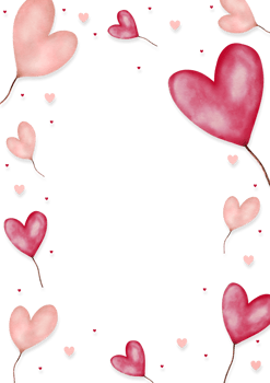 Valentine's day hearts wallpaper png