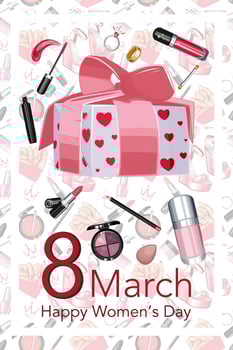 Womens Day Poster Fashion Theme. Set of Trendy Posters for 8 March. Fashion graphics. Lady Boss Womens Day Greeting Cards. Women Day background Templates with Fashion Art. vector