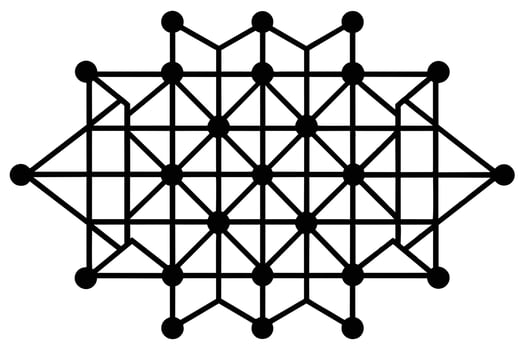 Stroke linear isolated geometric figure vector