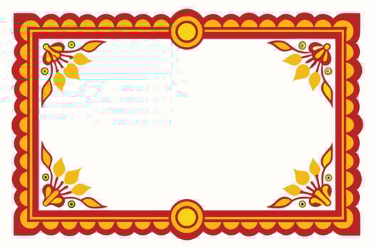 Candy cane frame vector
