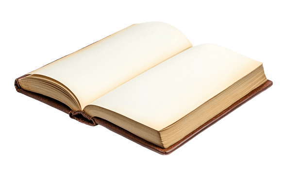 A Plain White Notebook Lying Open png
