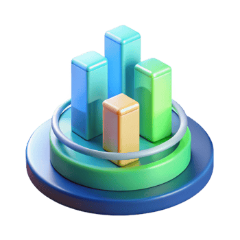 Visualizing Data 3D Bar Chart Growth Metrics png