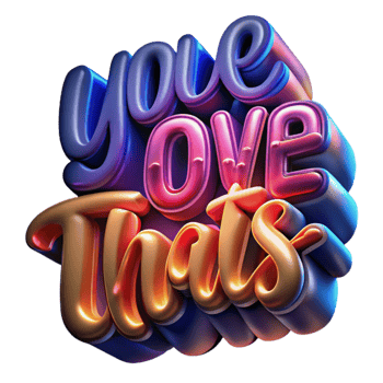 You Love That 3D Text Effect png