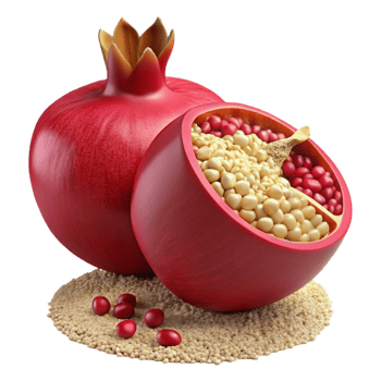 Pomegranate Internal Structure, Seeds, Arils, and Antioxidant Rich Fruit png