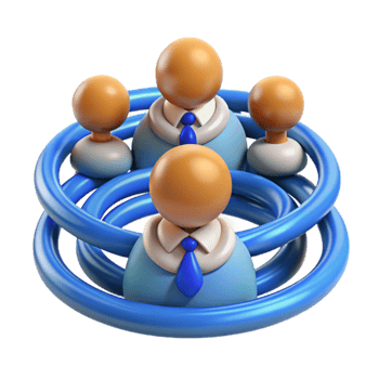 Teamwork, Collaboration, and Network Synergy A Visual Representation png