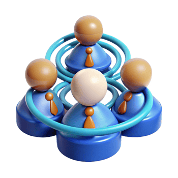 Teamwork, Collaboration, and Networking A Connected Group png