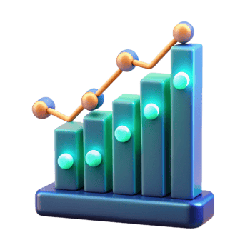 Trending Upward Data Visualization of Growth png