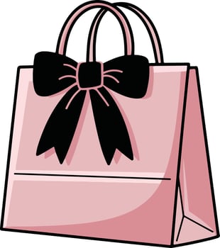 Stylish Ladies Pink Ribbon Bags vector