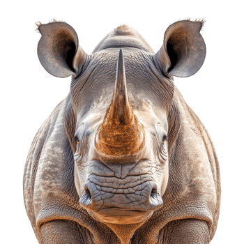 Majestic rhino encounter in nature png