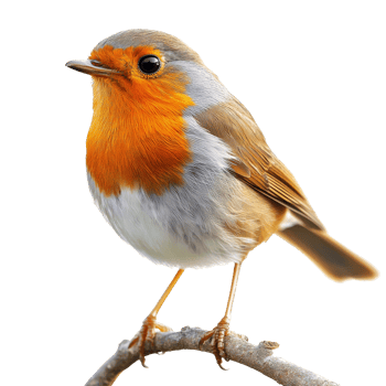 Beautiful bird perched on a branch in nature png