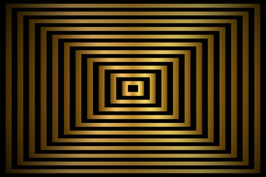 Golden abstract background, gold rectangles with shadow, illustration vector