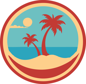 Tropical Island Sunset Icon png