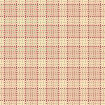 Styled background fabric check, picnic blanket plaid texture textile. Premium seamless tartan pattern in light and red colors. vector