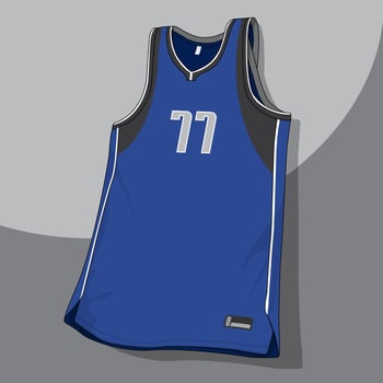blue and black basketball jersey uniform apparel template vector