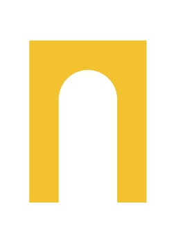 Modern abstract shape icon. Minimal oval form element with a bold curve. This y2k design represents brutalist aesthetics, offering a simple, graphic badge for various applications. vector