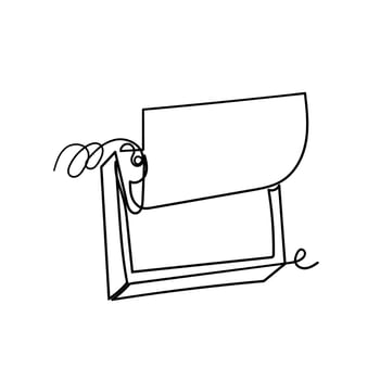 a drawing of a dog holding a piece of calendar vector