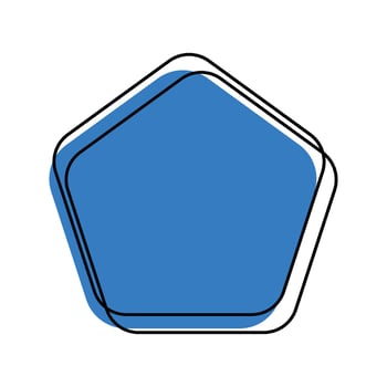 pentagon geometric shape vector