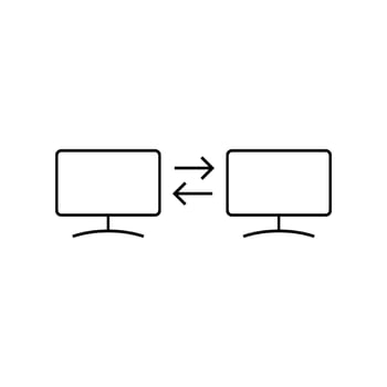 sharing icon line vector