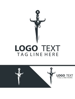 Frostwind Saber sword logo vector