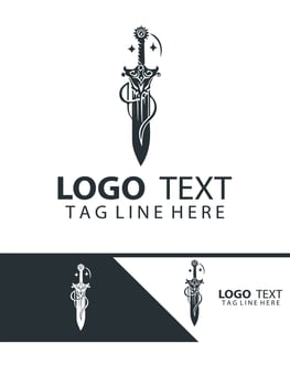 Arcstrike sword logo vector