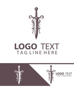 Icefang Blade sword logo vector