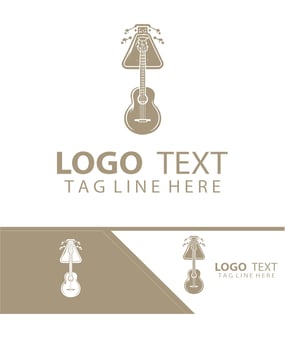 Pulse Tone guiter logo vector