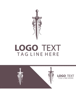 Voidstorm sword logo vector