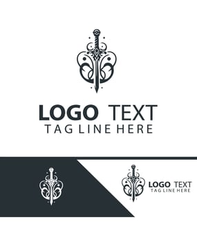 Steel storm sword logo vector