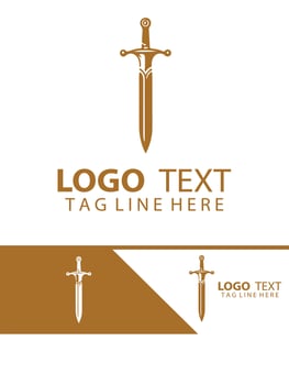 Obsidian Blade sword logo vector