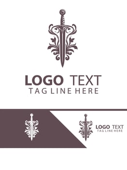 Steelfang sword logo vector