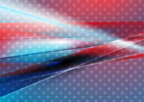 USA colors abstract bright background vector