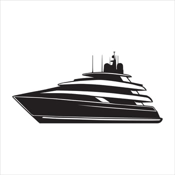 Best Ocean Luxury Cruise Ship Illustration Clipart vector