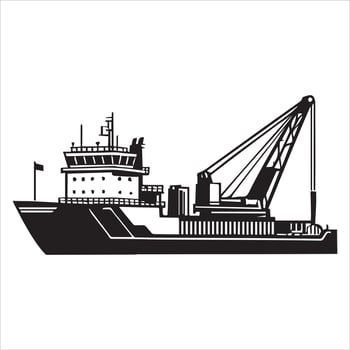Embark in Elegance Cruise Ship Clipart Illustration vector