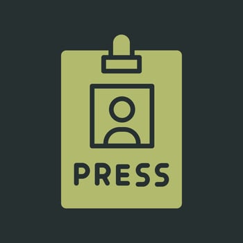 Press Pass Icon Design vector