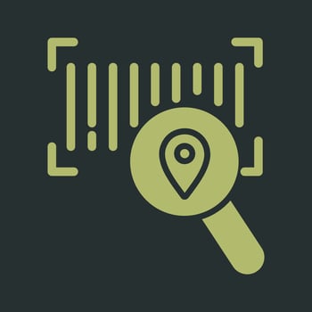 Barcode Tracking Icon Design vector