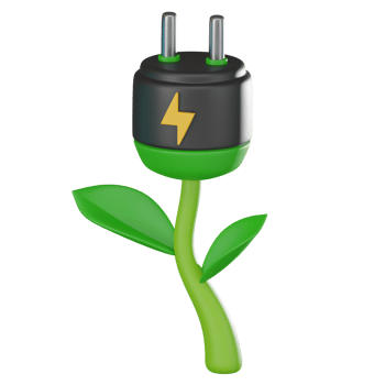 3D render, Electric Plugin, Icon Illustration png