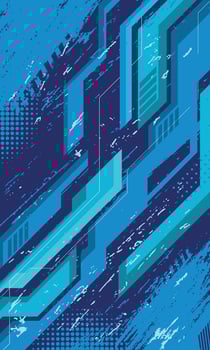Racing wallpaper with abstract blue grunge brush strokes for sublimation sports jersey vector