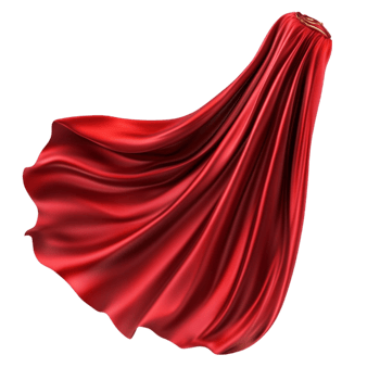 Red Satin Curtain Draped in Elegant Folds isolated on transparent background png