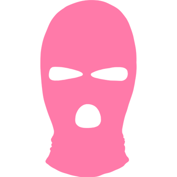 Pink balaclava icon png