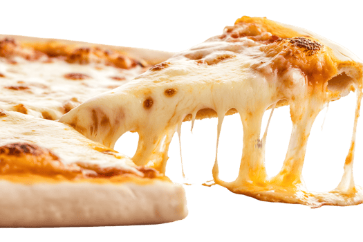 Cheese Pizza Slice with Melted Cheese png